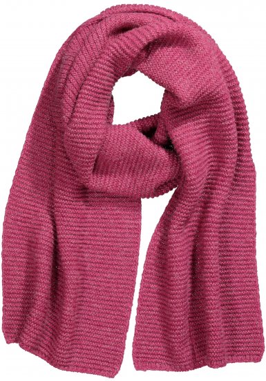 Ulla Popken Garter Stitch Knit Scarf Pink - Modni dodatki - 
