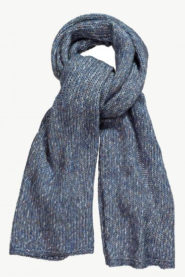 Ulla Popken Heather Knit Wool Blend Scarf Navy - Modni dodatki - 