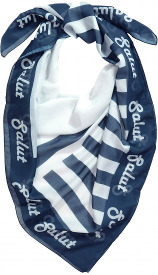 Ulla Popken Maritime Inspired Scarf Deep Aqua - Modni dodatki - 