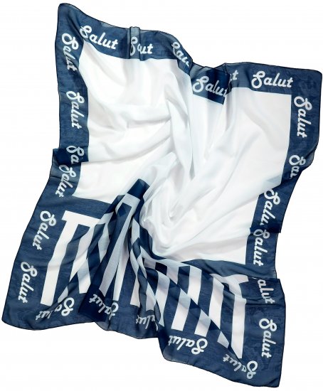 Ulla Popken Maritime Inspired Scarf Deep Aqua - Modni dodatki - 