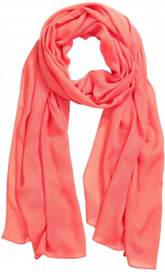 Ulla Popken Lightweight Scarf Coral Pink - Modni dodatki - 