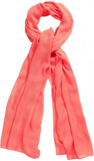 Ulla Popken Lightweight Scarf Coral Pink - Modni dodatki - 
