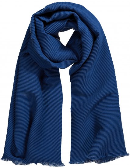 Ulla Popken Pleated Lightweight Scarf Dark Blue - Modni dodatki - 