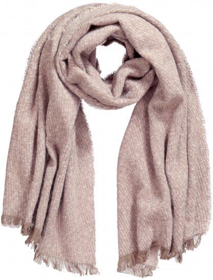 Ulla Popken Fringed Hem Knit Scarf Mocha Brown - Modni dodatki - 
