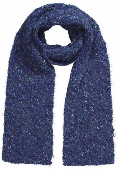 Ulla Popken Marled Mix Yarn Wool Blend Scarf Deep Aqua - Modni dodatki - 