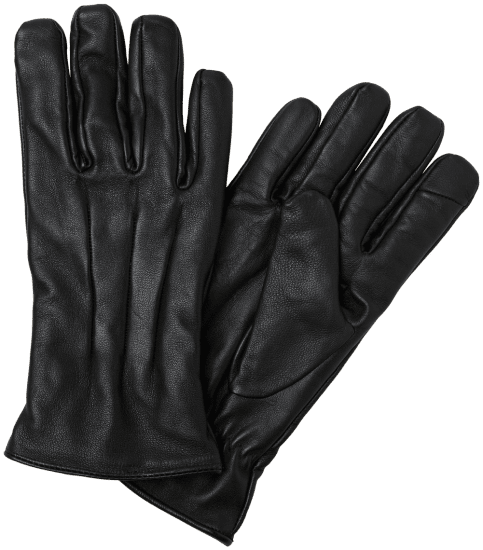 Jack & Jones Montana Leather Gloves Black - Modni dodatki - 