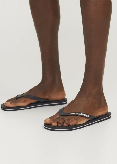 Jack & Jones Basic Flip Flop Slippers Anthracite - Moški čevlji 40-52 - 