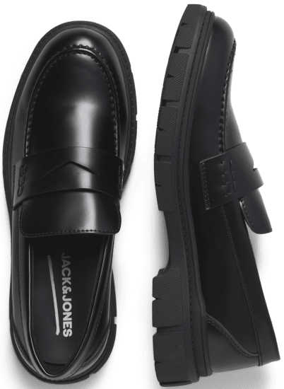 Jack & Jones Baker Loafers Anthracite - Moški čevlji 40-52 - 