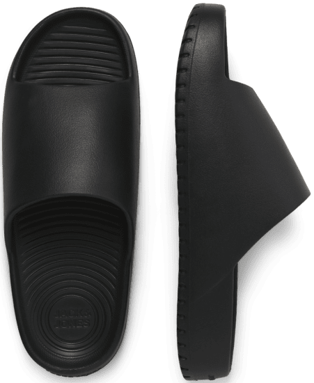 Jack & Jones Ripple Moulded Slider Slippers Anthracite - Moški čevlji 40-52 - 