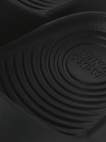 Jack & Jones Ripple Moulded Slider Slippers Anthracite - Moški čevlji 40-52 - 