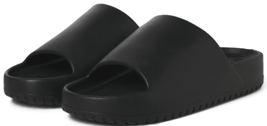 Jack & Jones Ripple Moulded Slider Slippers Anthracite - Moški čevlji 40-52 - 