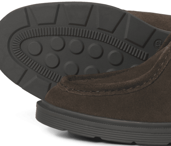 Jack & Jones Austin Suede Moc Brown Stone - Moški čevlji 40-52 - 