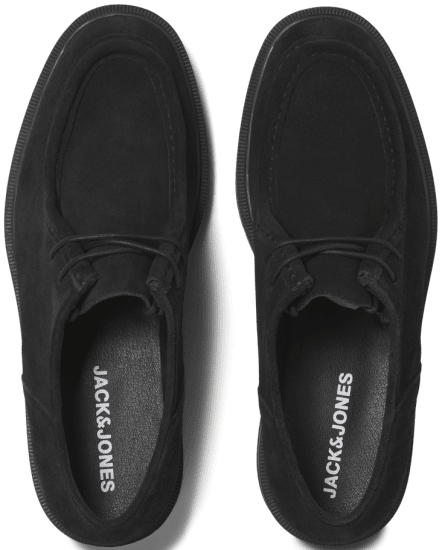 Jack & Jones Austin Suede Moc Black - Moški čevlji 40-52 - 