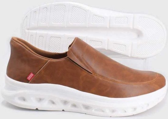 D555 Carlisle 1 D555 Kingsize Hands Free Shoes Dark Tan - Moški čevlji 40-52 - 