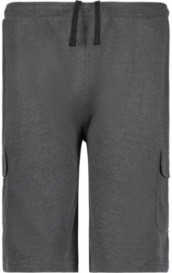 Adamo 159308 Cargo Shorts Heather Grey - Kratke hlače - Moške Kratke Hlače za Močnejše Postave