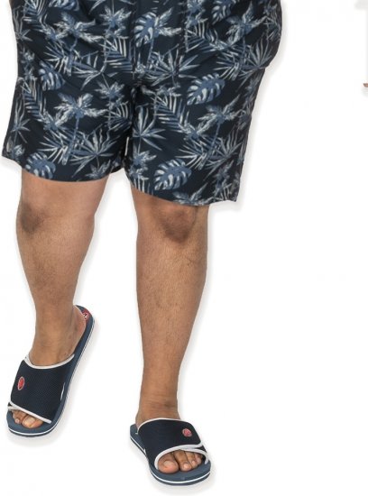 D555 DRAKE Slippers With Velcro Fastening Navy - Moški čevlji 40-52 - 