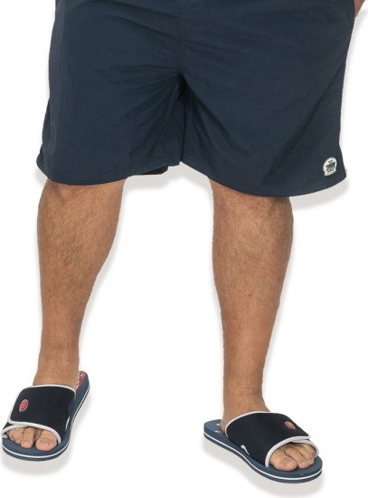 D555 DRAKE Slippers With Velcro Fastening Black - Moški čevlji 40-52 - 