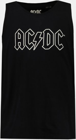 JP1880 AC/DC Graphic Comfort Fit Band Tank Top Black - Kratke Majice - Moške kratke majice za močnejše postave
