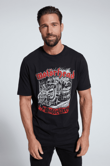 JP1880 Motörhead Graphic Band T-Shirt Black - Kratke Majice - Moške kratke majice za močnejše postave