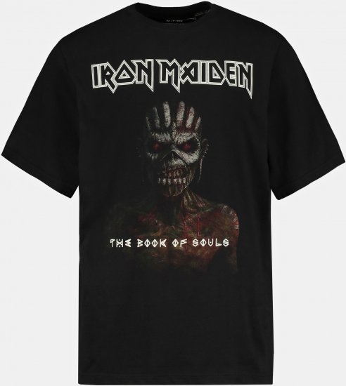 JP1880 Iron Maiden Graphic Band T-Shirt Black - Kratke Majice - Moške kratke majice za močnejše postave