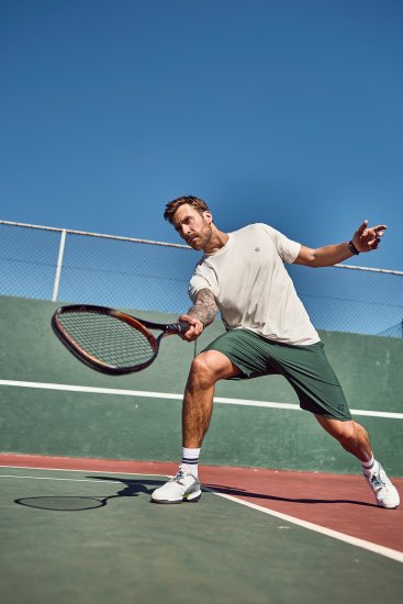 JP1880 QuickDry Tennis Shorts Green - Športna & zunanja oblačila - Moška Športna Oblačila za Močnejše postave