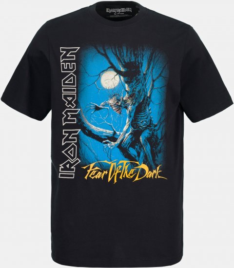 JP1880 Iron Maiden Graphic Comfort Fit Band T-Shirt Black - Kratke Majice - Moške kratke majice za močnejše postave