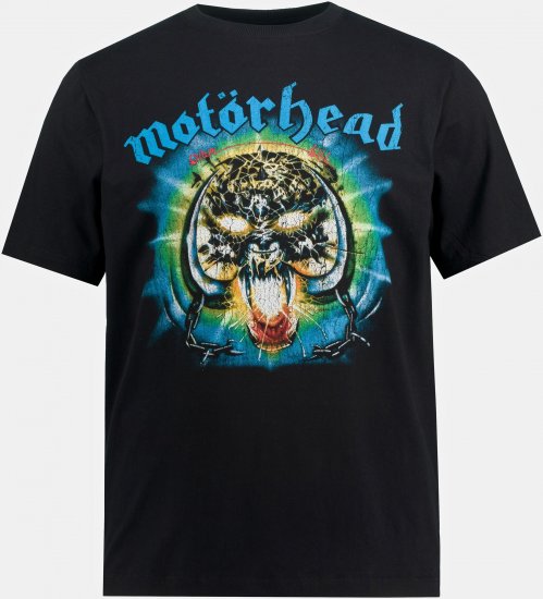 JP1880 Motörhead OVERKILL Theme Graphic Comfort Fit Band T-Shirt Black - Kratke Majice - Moške kratke majice za močnejše postave
