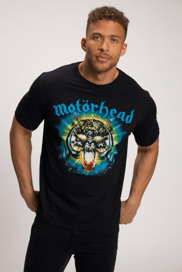 JP1880 Motörhead OVERKILL Theme Graphic Comfort Fit Band T-Shirt Black - Kratke Majice - Moške kratke majice za močnejše postave