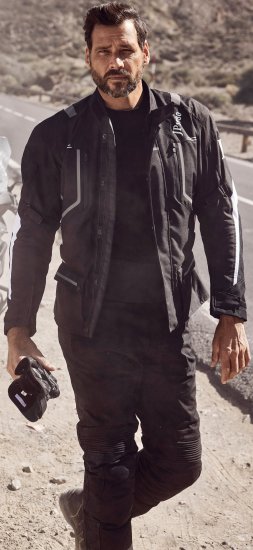 JP1880 Sporty Touring Motorcycle Jacket Black - Motoristična oblačila v večjih velikostih - Motoristična oblačila v velikih velikostih za moške