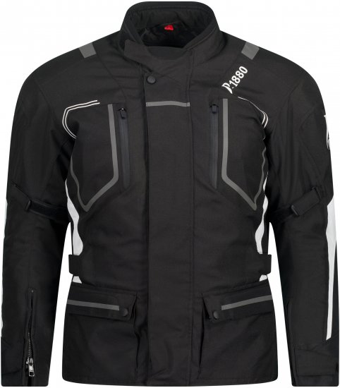 JP1880 Sporty Touring Motorcycle Jacket Black - Motoristična oblačila v večjih velikostih - Motoristična oblačila v velikih velikostih za moške