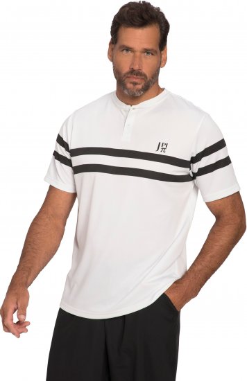  JP1880 Henley Tennis T-Shirt Snow White - Športna & zunanja oblačila - Moška Športna Oblačila za Močnejše postave