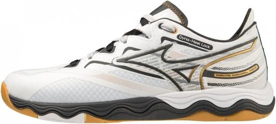 Mizuno 81GA232502 Sneakers White/Black/Gold - Moški čevlji 40-52 - 