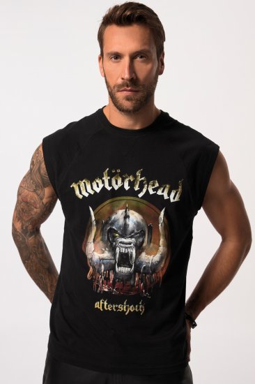 JP1880 Ozzy Motörhead Graphic Band T-Shirt Black - Kratke Majice - Moške kratke majice za močnejše postave