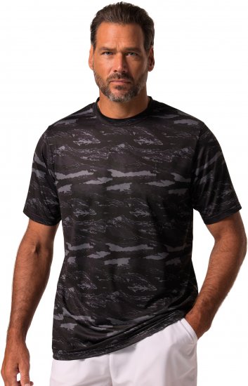 JP1880 QuickDry Graphic Print Tennis T-Shirt Black - Športna & zunanja oblačila - Moška Športna Oblačila za Močnejše postave