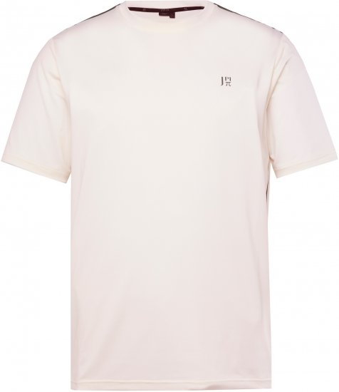JP1880 QuickDry Stripes Tennis T-Shirt Off White - Športna & zunanja oblačila - Moška Športna Oblačila za Močnejše postave