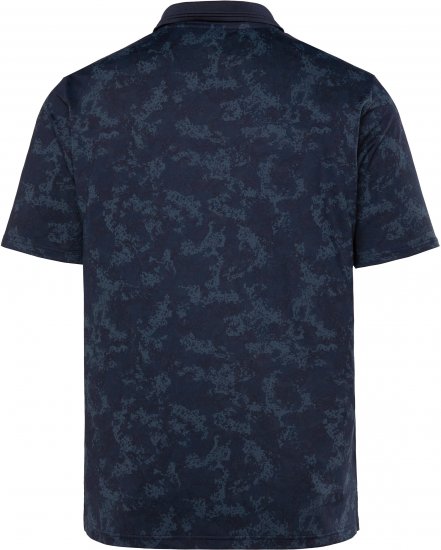 JP1880 Jay-Pi QuickDry AOP Golf Polo Shirt Navy Blue - Polo majice - Moške Polo Majice za Močnejše Postave