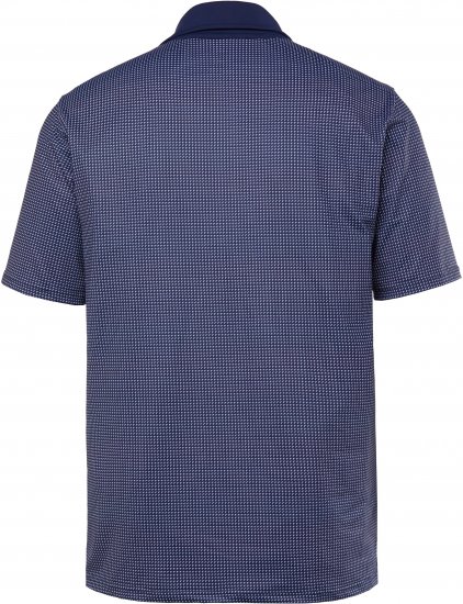 JP1880 Jay-Pi QuickDry Small Print Golf Polo Shirt Navy Blue - Polo majice - Moške Polo Majice za Močnejše Postave