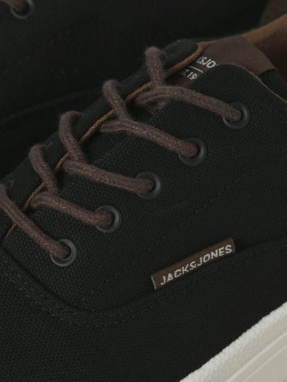 Jack & Jones Lington Canvas Sneakers Black - Moški čevlji 40-52 - 