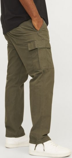 Jack & Jones KANE BARKLEY Cargopants Khaki - Kavbojke & hlače - Moške Kavbojke in Hlače za Močnejše Postave