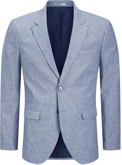 Jack & Jones Riviera Blazer Nautical Blue - Obleke - Velike številke oblek za moške