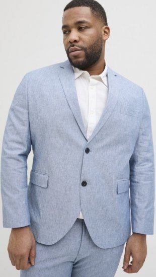 Jack & Jones Riviera Blazer Nautical Blue - Obleke - Velike številke oblek za moške