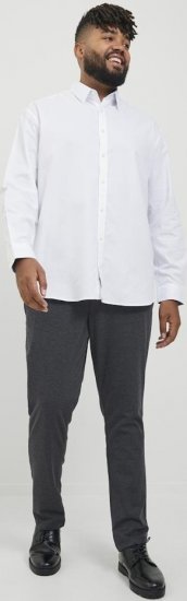 Jack & Jones Marco Cooper Chino Pants Dark Grey Melange - Kavbojke & hlače - Moške Kavbojke in Hlače za Močnejše Postave