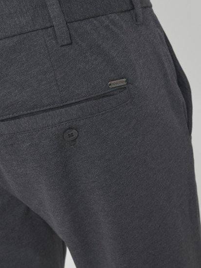 Jack & Jones Marco Cooper Chino Pants Dark Grey Melange - Kavbojke & hlače - Moške Kavbojke in Hlače za Močnejše Postave