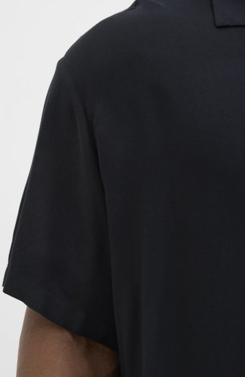 Jack & Jones Jeff Resort Shirt Black - Srajce - Moške srajce za Močnejše Postave