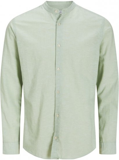 Jack & Jones Breeze Poplin Long Sleeve Shirt Iceberg Green - Srajce - Moške srajce za Močnejše Postave