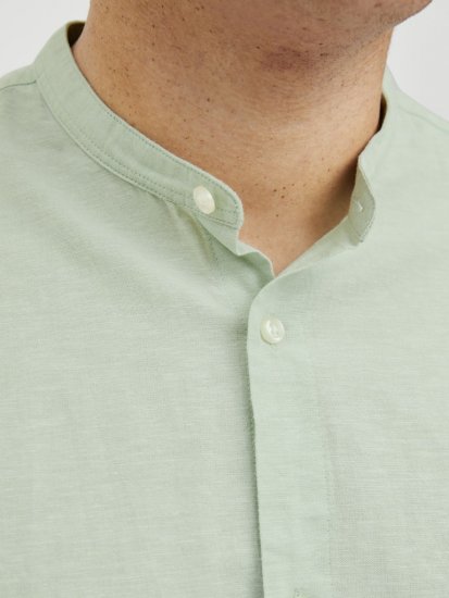 Jack & Jones Breeze Poplin Long Sleeve Shirt Iceberg Green - Srajce - Moške srajce za Močnejše Postave