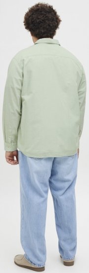 Jack & Jones Breeze Linen Blend Long Sleeve Shirt Iceberg Green - Srajce - Moške srajce za Močnejše Postave