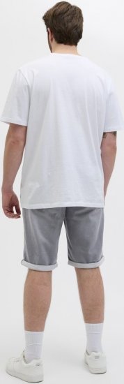 Jack & Jones Rick Icon I.K. GE 063 Shorts Grey Denim - Kratke hlače - Moške Kratke Hlače za Močnejše Postave