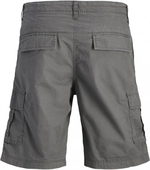Jack & Jones Cole Mateo Cargo Shorts Castlerock - Kratke hlače - Moške Kratke Hlače za Močnejše Postave