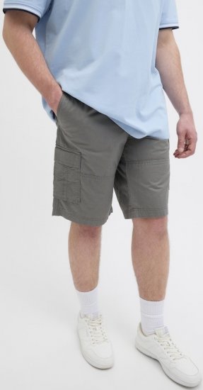 Jack & Jones Cole Mateo Cargo Shorts Castlerock - Kratke hlače - Moške Kratke Hlače za Močnejše Postave
